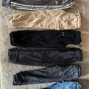 Nike Kids Tan and Black Joggers
